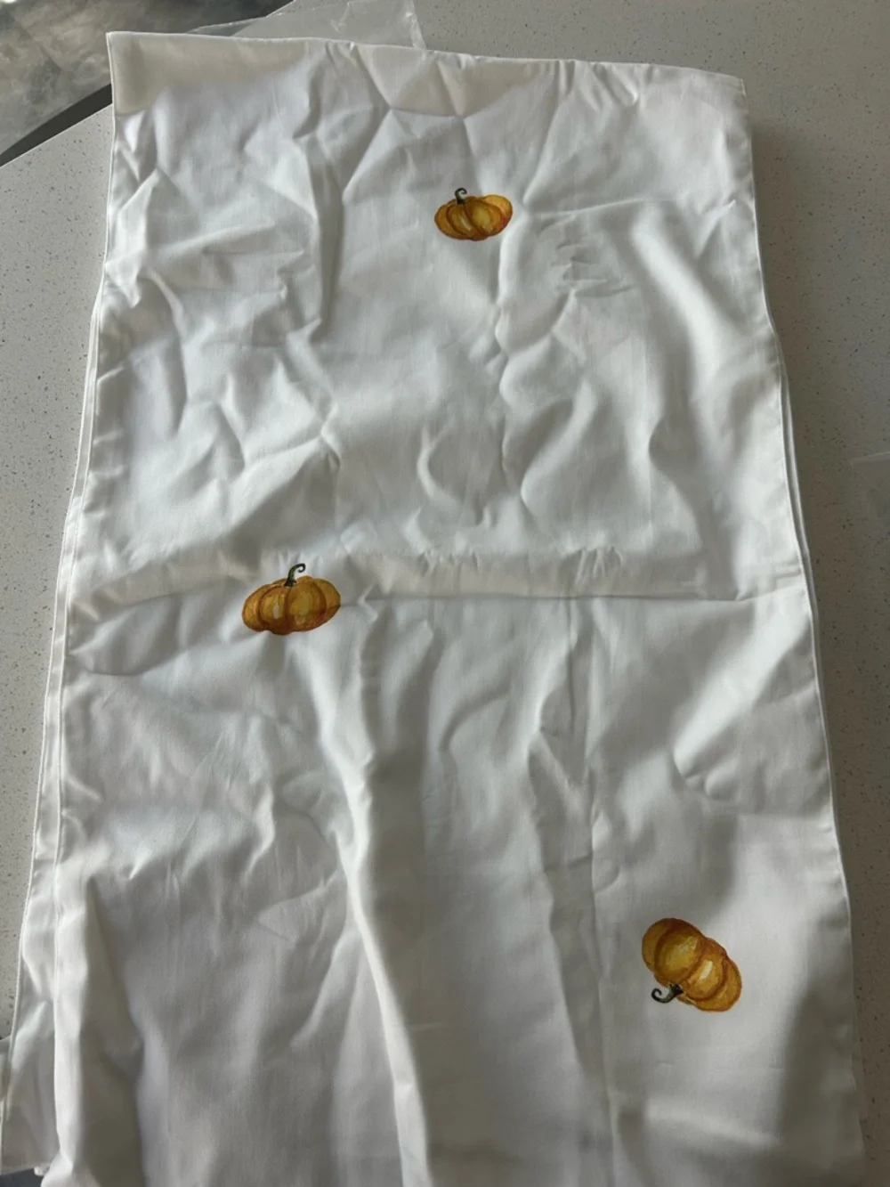 Williams Sonoma Thanksgiving Sugar Pumpkin Table Runner